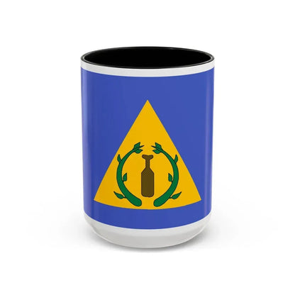Flag of Kayangel Palau - Accent Coffee Mug 15oz Black - Go Mug Yourself