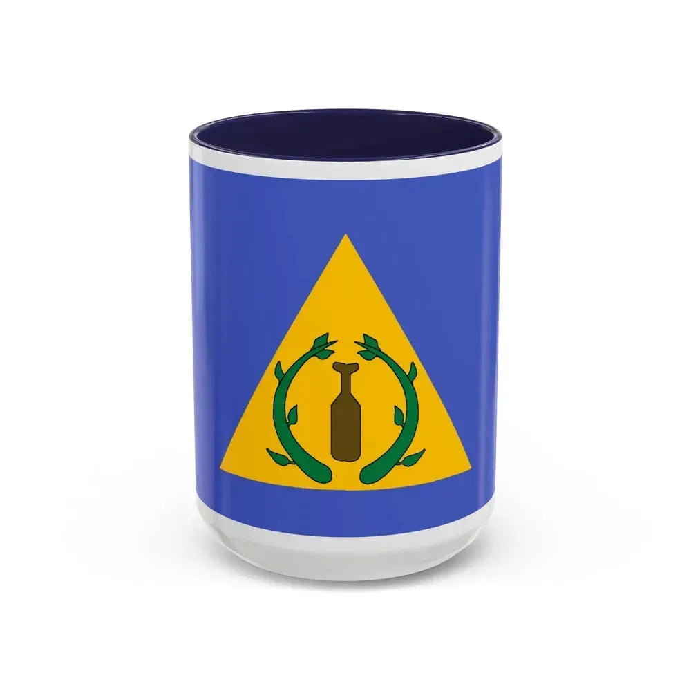 Flag of Kayangel Palau - Accent Coffee Mug 15oz Navy - Go Mug Yourself