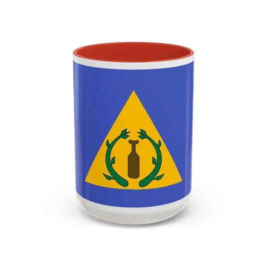Flag of Kayangel Palau - Accent Coffee Mug 15oz Red - Go Mug Yourself