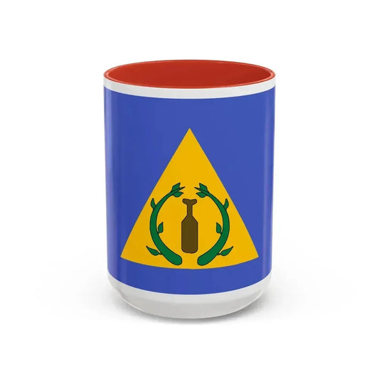 Flag of Kayangel Palau - Accent Coffee Mug 15oz Red - Go Mug Yourself