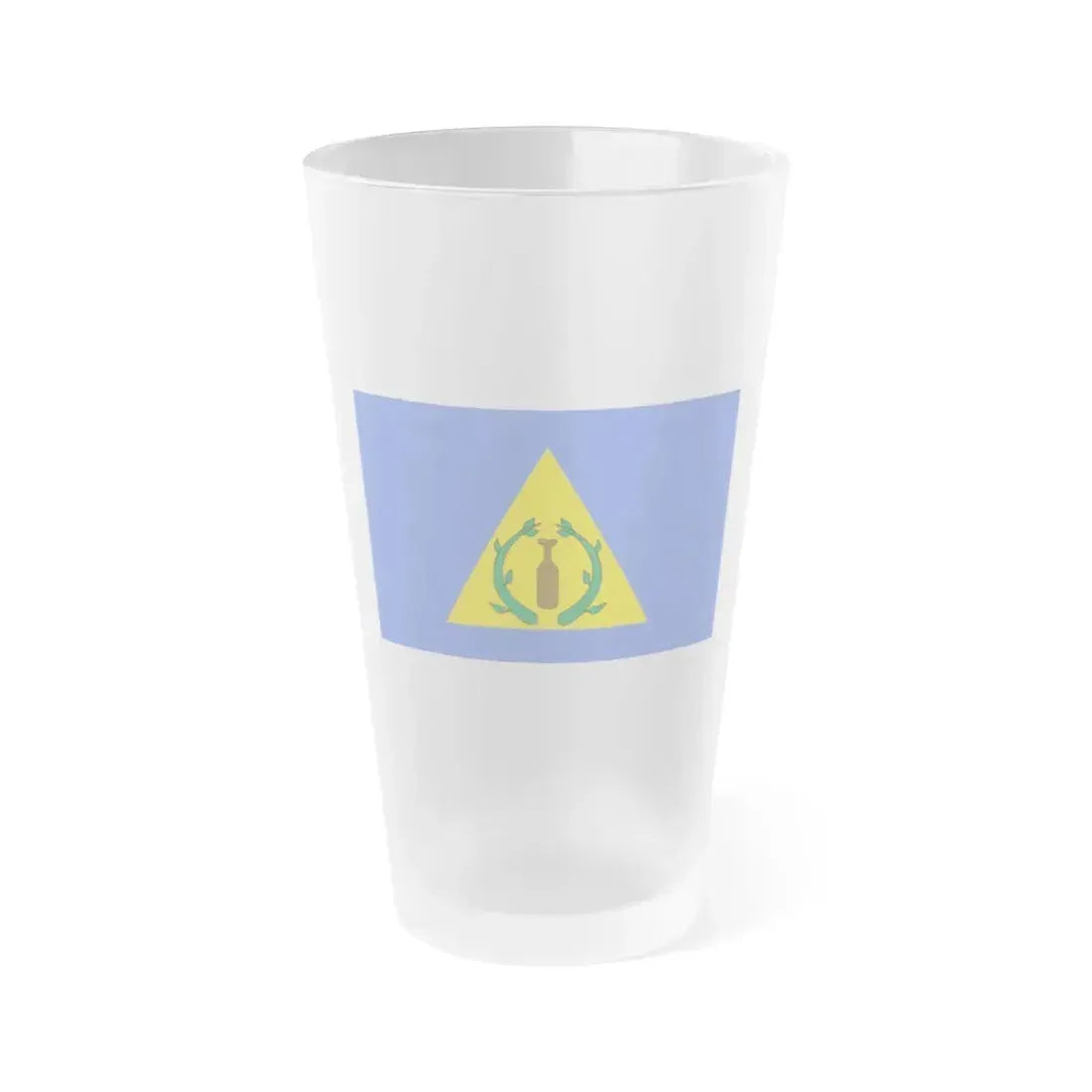 Flag of Kayangel Palau - Frosted Pint Glass 16oz 16oz Frosted - Go Mug Yourself