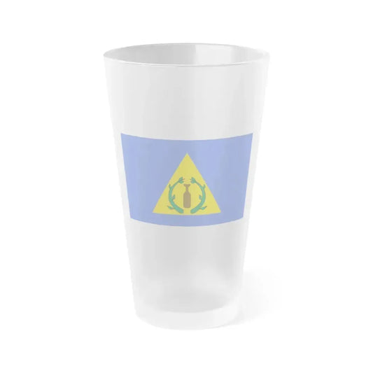 Flag of Kayangel Palau - Frosted Pint Glass 16oz 16oz Frosted - Go Mug Yourself