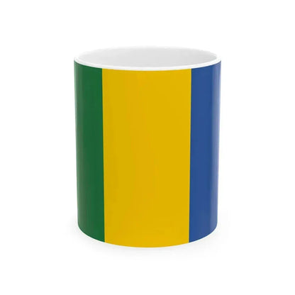 Flag of Kazakhstan 1992 Duisenov-Redko proposal (Kazakhstan) White Coffee Mug 11oz - Go Mug Yourself