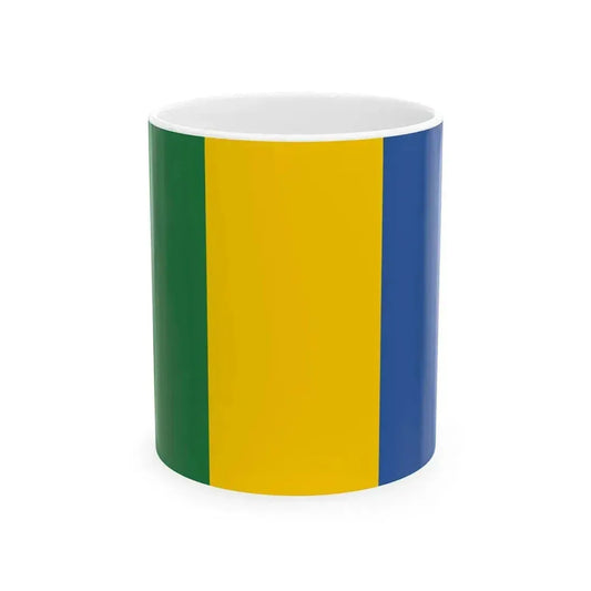 Flag of Kazakhstan 1992 Duisenov-Redko proposal (Kazakhstan) White Coffee Mug 11oz - Go Mug Yourself