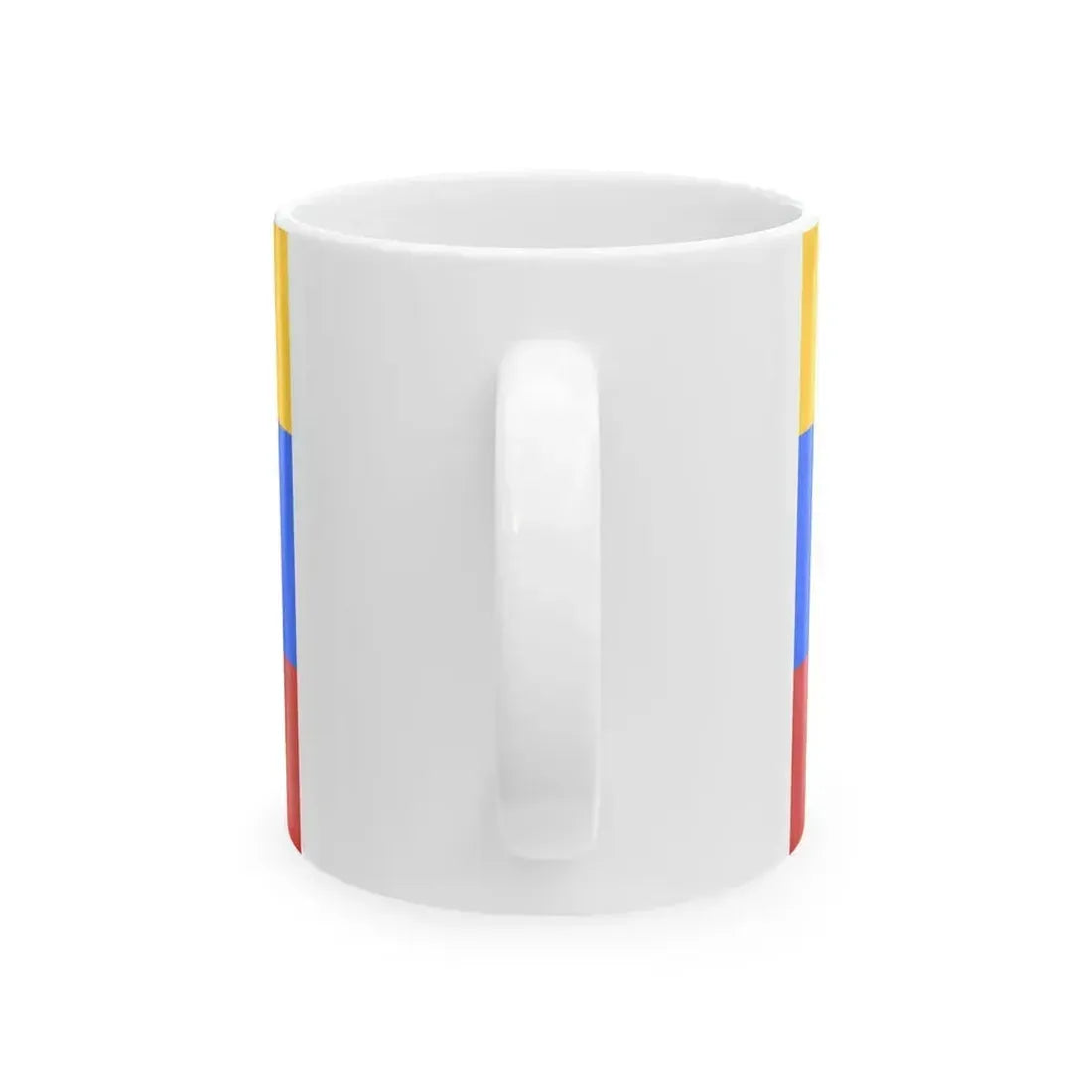 Flag of Kazakhstan 1992 proposal author unknown (Kazakhstan) White Coffee Mug - Go Mug Yourself