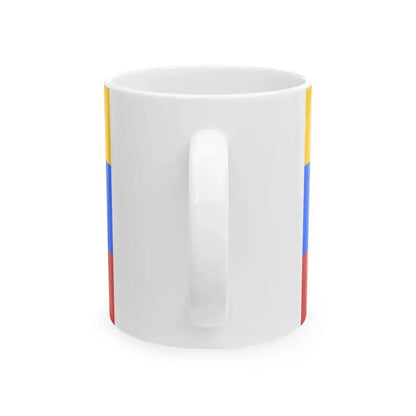 Flag of Kazakhstan 1992 proposal author unknown (Kazakhstan) White Coffee Mug - Go Mug Yourself