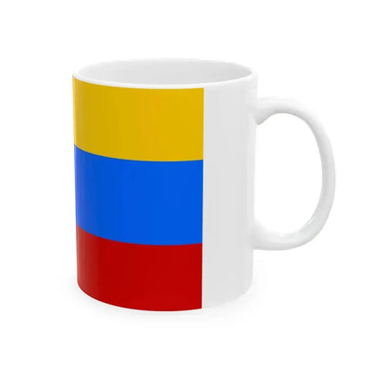 Flag of Kazakhstan 1992 proposal author unknown (Kazakhstan) White Coffee Mug - Go Mug Yourself