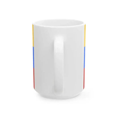 Flag of Kazakhstan 1992 proposal author unknown (Kazakhstan) White Coffee Mug - Go Mug Yourself