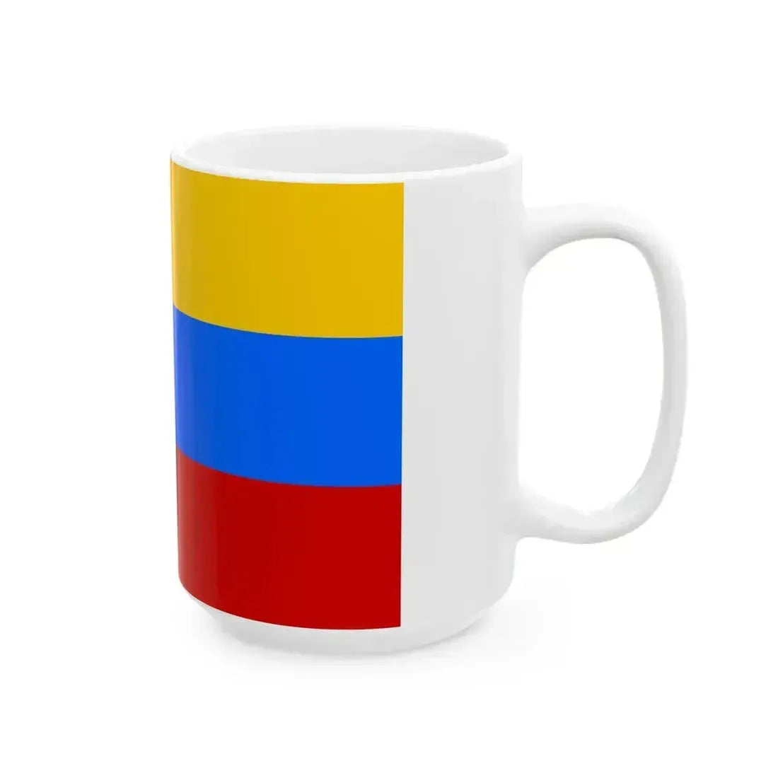 Flag of Kazakhstan 1992 proposal author unknown (Kazakhstan) White Coffee Mug - Go Mug Yourself