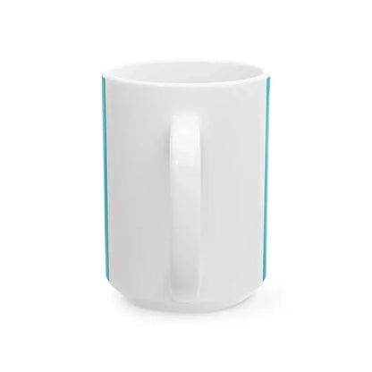 Flag of Kazakhstan 3-2 (Kazakhstan) White Coffee Mug - Go Mug Yourself