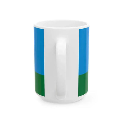 Flag of Kazakhstan Airborne Troops (Kazakhstan) White Coffee Mug - Go Mug Yourself