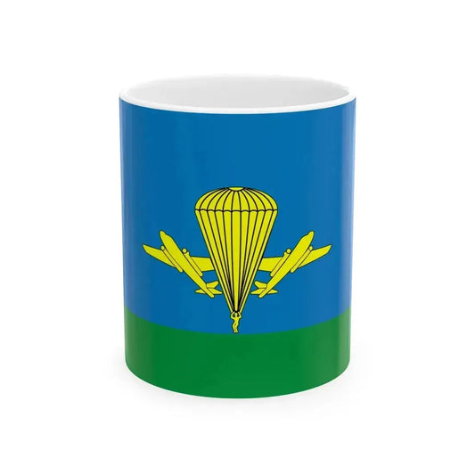 Flag of Kazakhstan Airmobile forces (Kazakhstan) White Coffee Mug 11oz - Go Mug Yourself