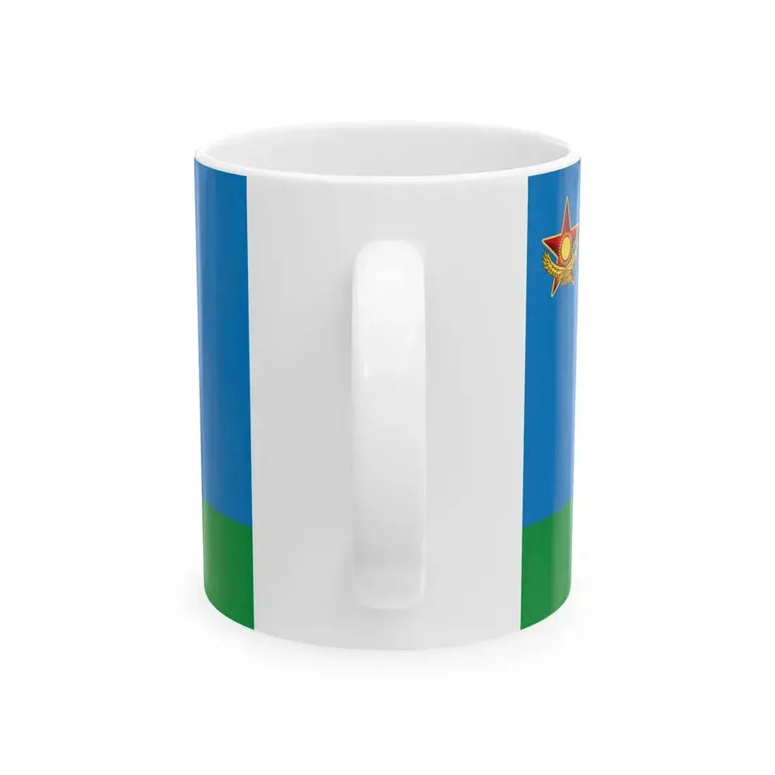 Flag of Kazakhstan Airmobile forces (Kazakhstan) White Coffee Mug - Go Mug Yourself