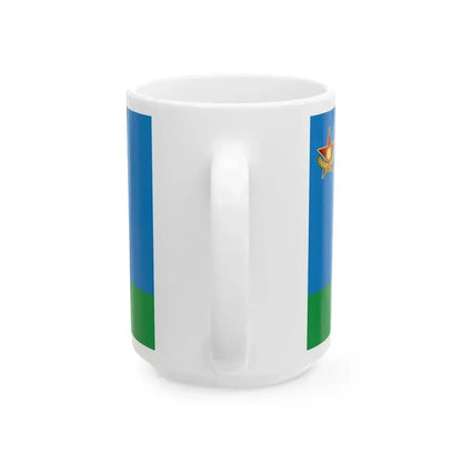 Flag of Kazakhstan Airmobile forces (Kazakhstan) White Coffee Mug - Go Mug Yourself