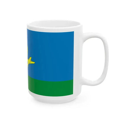 Flag of Kazakhstan Airmobile forces (Kazakhstan) White Coffee Mug - Go Mug Yourself