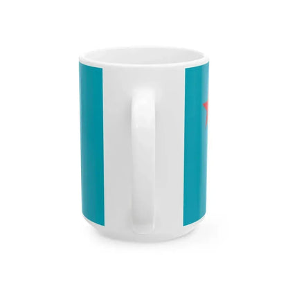 Flag of Kazakhstan Army (Kazakhstan) White Coffee Mug - Go Mug Yourself