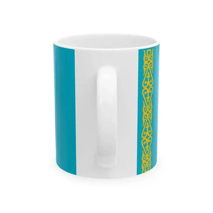 Flag of Kazakhstan Ministry of Extraordinary Situations (Kazakhstan) White Coffee Mug - Go Mug Yourself