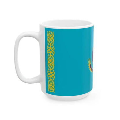 Flag of Kazakhstan Ministry of Extraordinary Situations (Kazakhstan) White Coffee Mug - Go Mug Yourself
