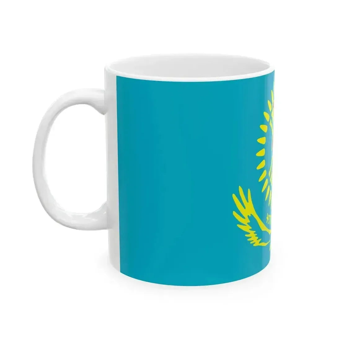 Flag of Kazakhstan National Guard (Kazakhstan) White Coffee Mug - Go Mug Yourself