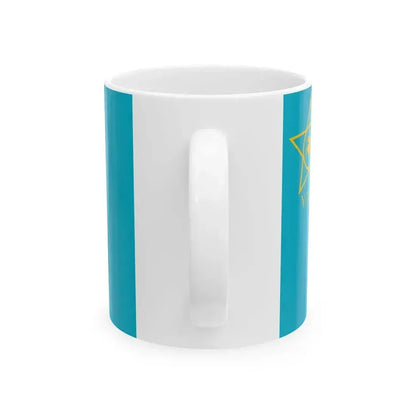 Flag of Kazakstan Republican Guard (Kazakhstan) White Coffee Mug - Go Mug Yourself