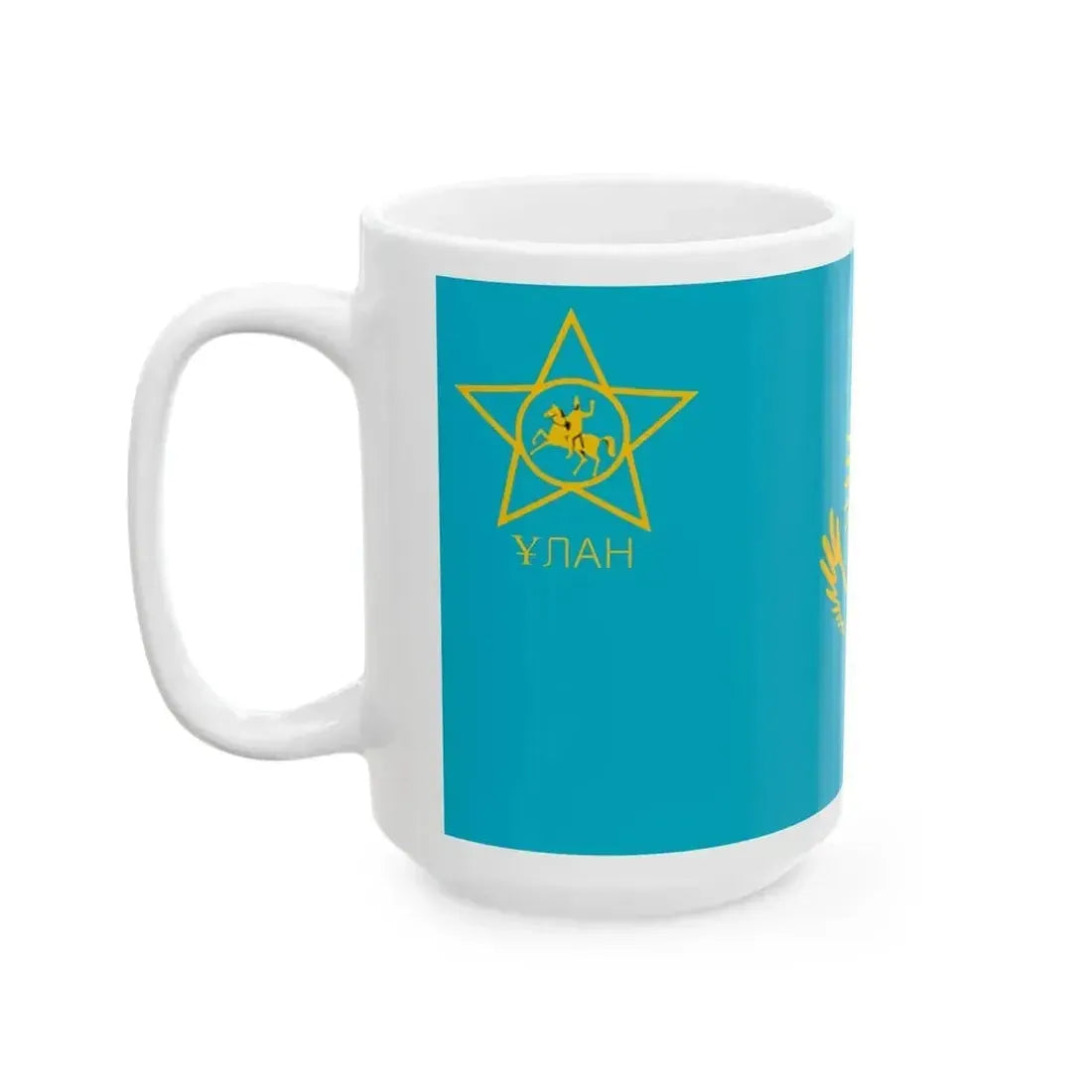 Flag of Kazakstan Republican Guard (Kazakhstan) White Coffee Mug - Go Mug Yourself