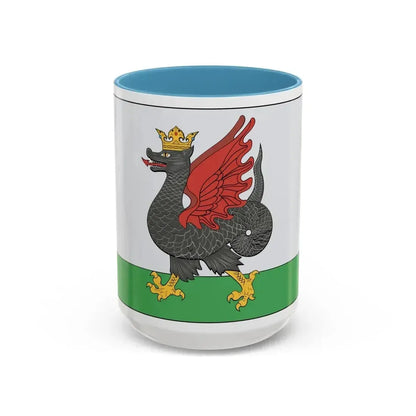 Flag of Kazan Russia - Accent Coffee Mug 15oz Light Blue - Go Mug Yourself