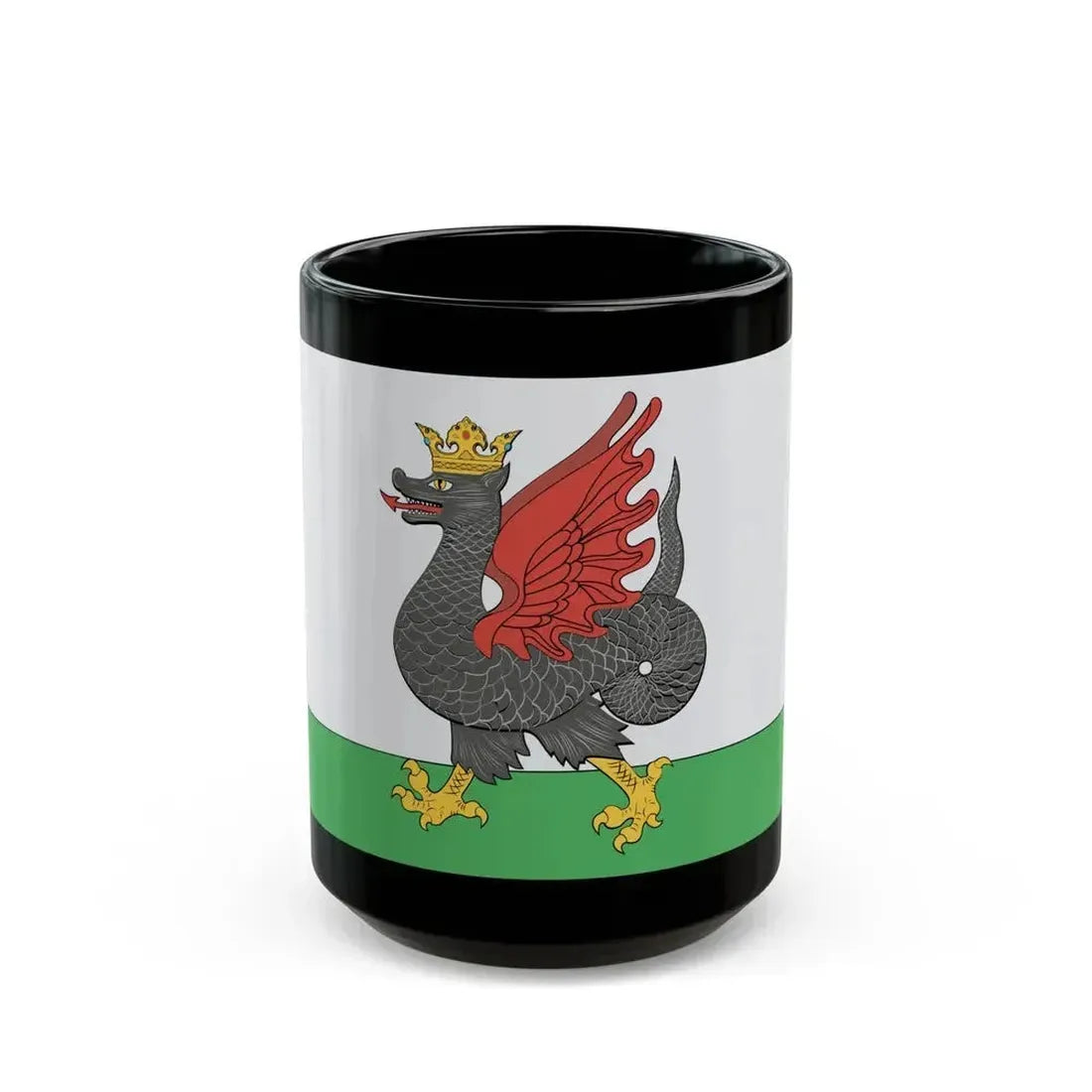 Flag of Kazan Russia - Black Coffee Mug 15oz - Go Mug Yourself