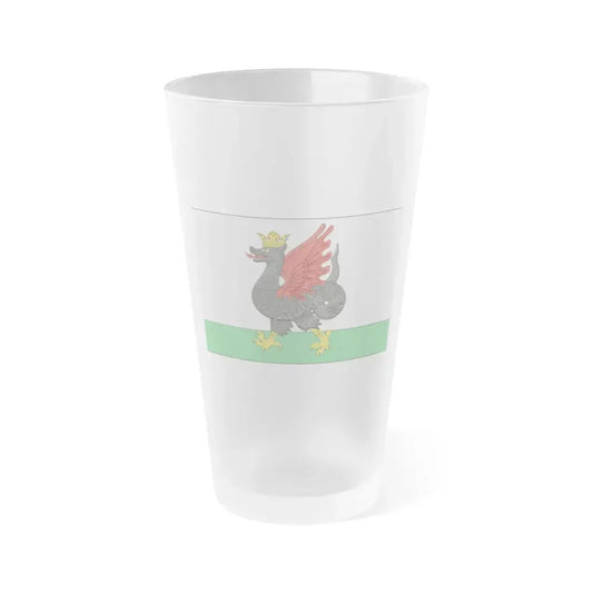 Flag of Kazan Russia - Frosted Pint Glass 16oz 16oz Frosted - Go Mug Yourself