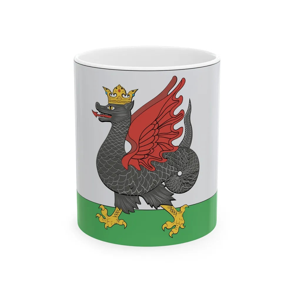 Flag of Kazan Russia - White Coffee Mug-11oz-Go Mug Yourself