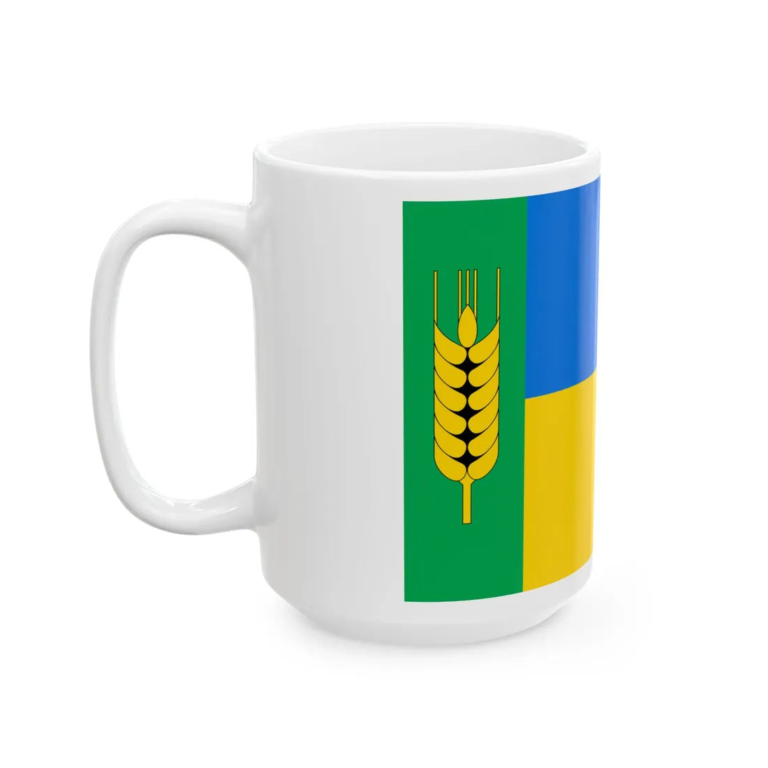 Flag of Kazanka raion (Ukraine) White Coffee Mug - Go Mug Yourself