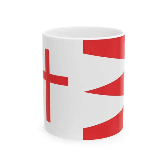 Flag of Kazbegi Municipality (Georgia) White Coffee Mug 11oz - Go Mug Yourself