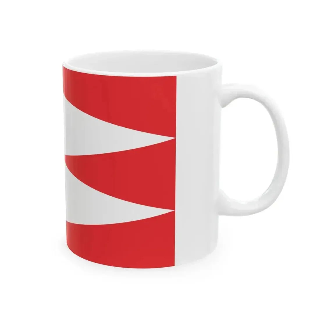 Flag of Kazbegi Municipality (Georgia) White Coffee Mug - Go Mug Yourself