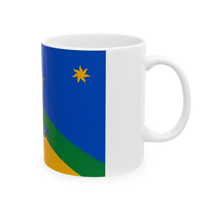 Flag of Kecel reverse (Hungary) White Coffee Mug - Go Mug Yourself