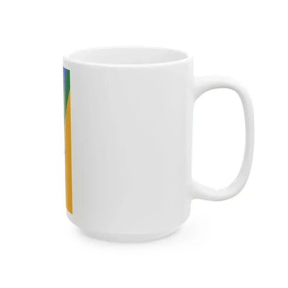 Flag of Kecel vertical (Hungary) White Coffee Mug - Go Mug Yourself