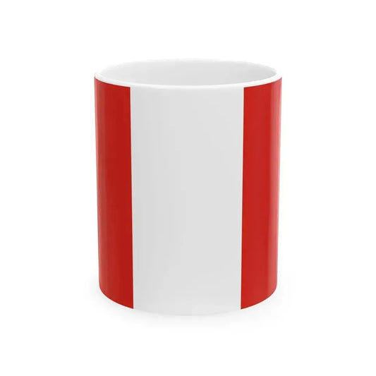 Flag of Kecskemet 1941 (Hungary) White Coffee Mug 11oz - Go Mug Yourself
