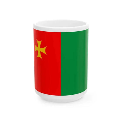 Flag of Keda Municipality (Georgia) White Coffee Mug 15oz - Go Mug Yourself