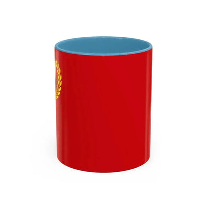 Flag of Kedah Malaysia - Accent Coffee Mug 11oz Light Blue - Go Mug Yourself