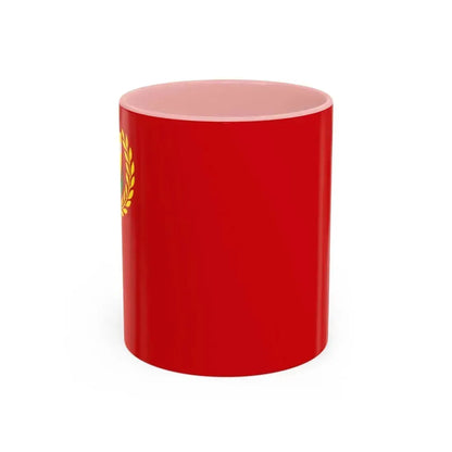 Flag of Kedah Malaysia - Accent Coffee Mug 11oz Pink - Go Mug Yourself