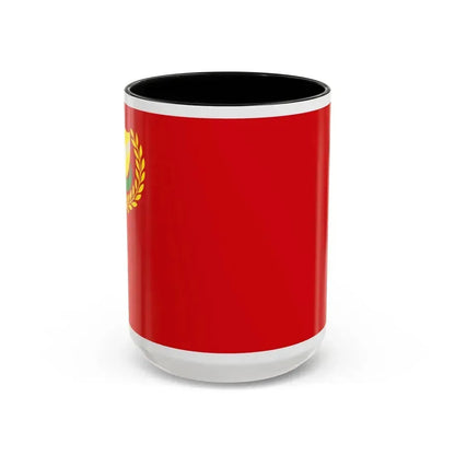 Flag of Kedah Malaysia - Accent Coffee Mug 15oz Black - Go Mug Yourself