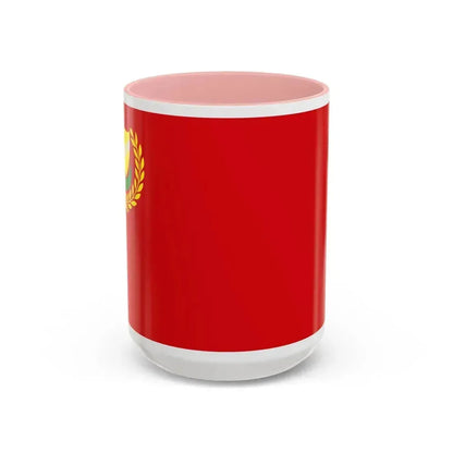 Flag of Kedah Malaysia - Accent Coffee Mug 15oz Pink - Go Mug Yourself