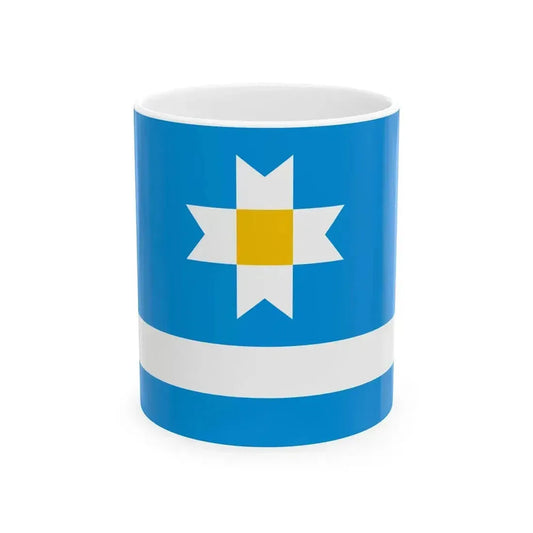 Flag of Keila Parish Harju County Estonia (Estonia) White Coffee Mug 11oz - Go Mug Yourself