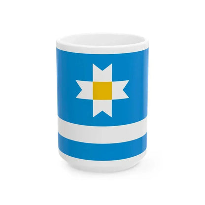 Flag of Keila Parish Harju County Estonia (Estonia) White Coffee Mug 15oz - Go Mug Yourself