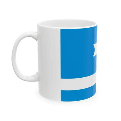 Flag of Keila Parish Harju County Estonia (Estonia) White Coffee Mug - Go Mug Yourself