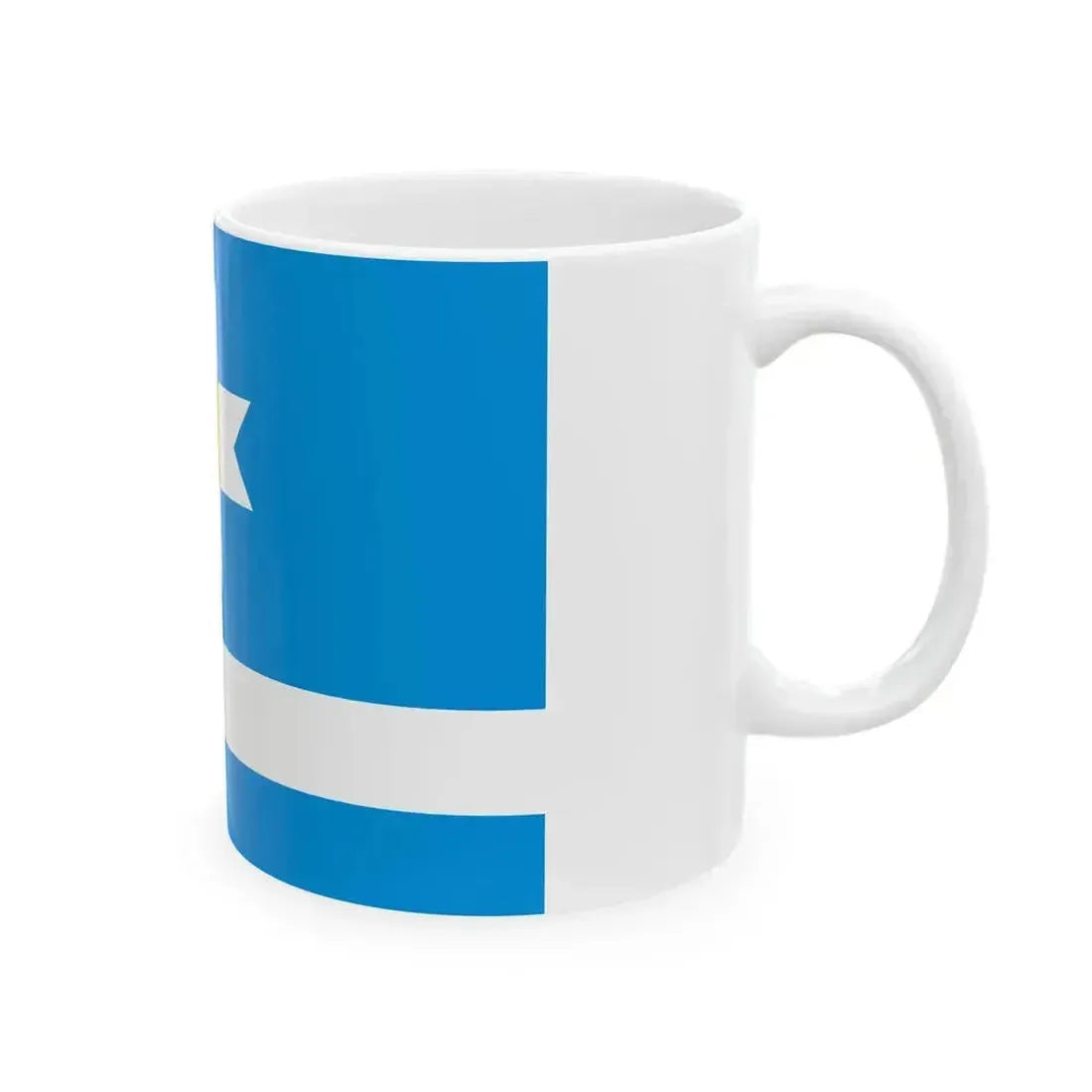 Flag of Keila Parish Harju County Estonia (Estonia) White Coffee Mug - Go Mug Yourself