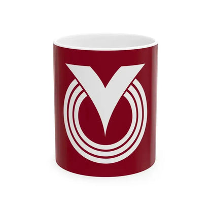 Flag of Keisen Fukuoka (Japan) White Coffee Mug 11oz - Go Mug Yourself