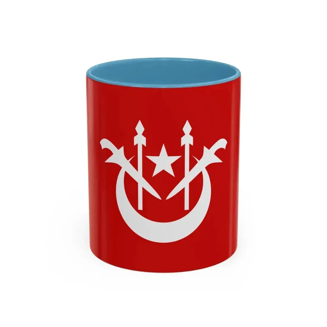 Flag of Kelantan Malaysia - Accent Coffee Mug 11oz Light Blue - Go Mug Yourself