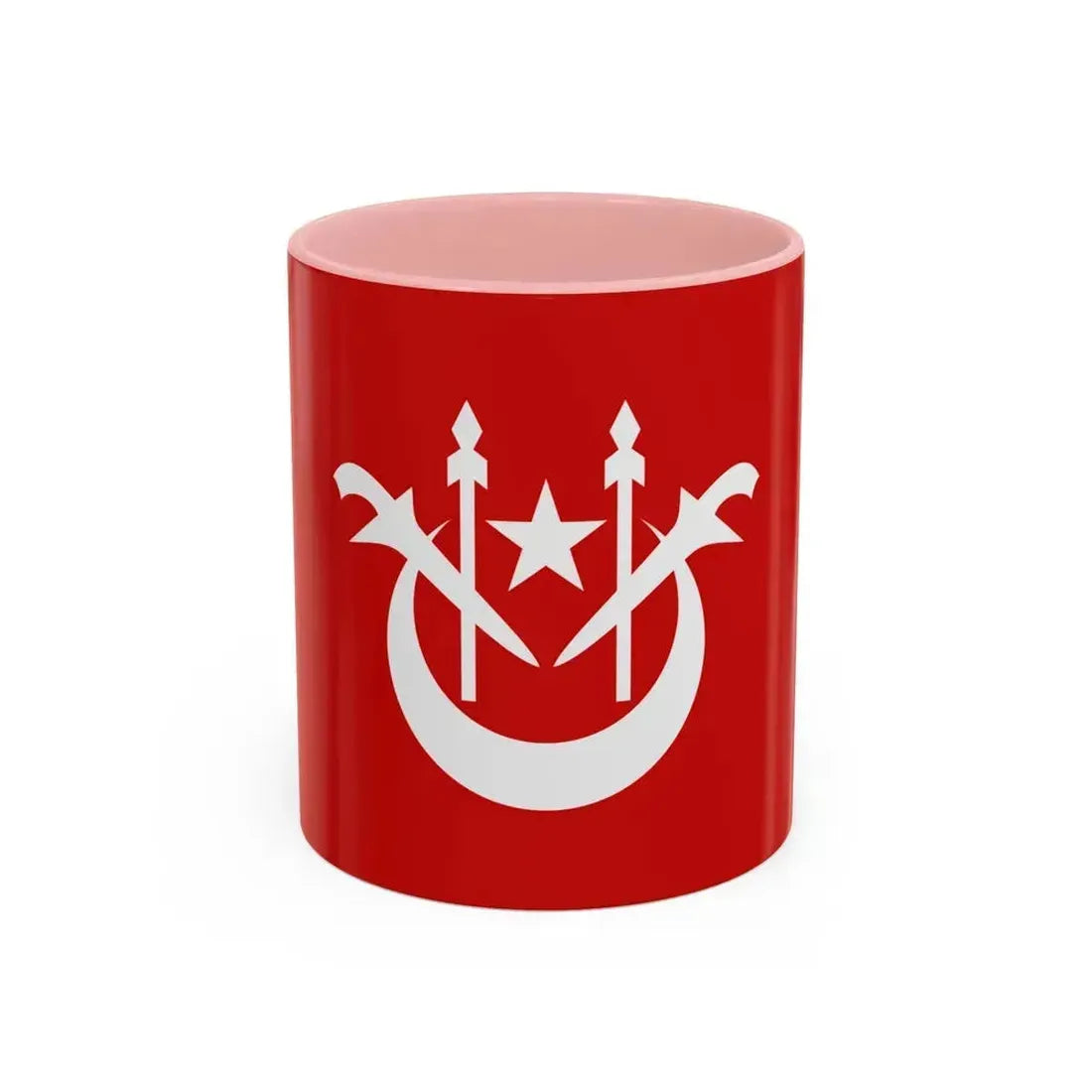 Flag of Kelantan Malaysia - Accent Coffee Mug 11oz Pink - Go Mug Yourself