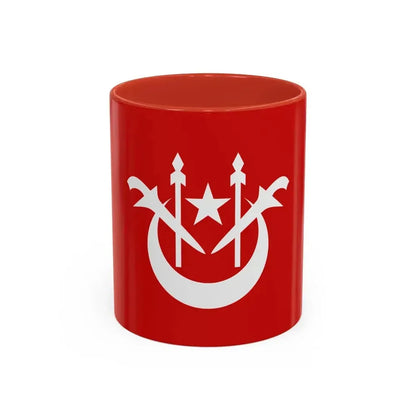 Flag of Kelantan Malaysia - Accent Coffee Mug 11oz Red - Go Mug Yourself