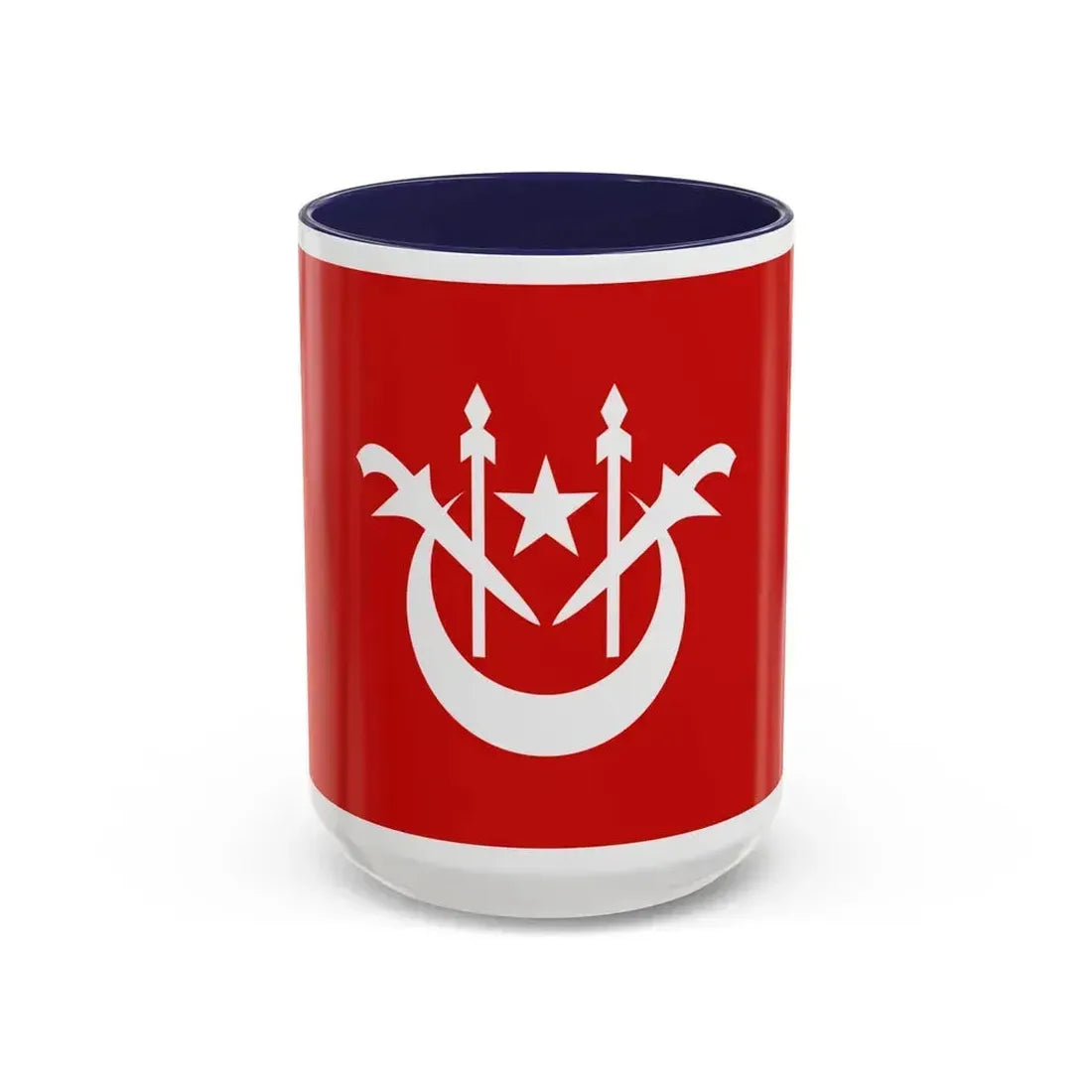 Flag of Kelantan Malaysia - Accent Coffee Mug 15oz Navy - Go Mug Yourself