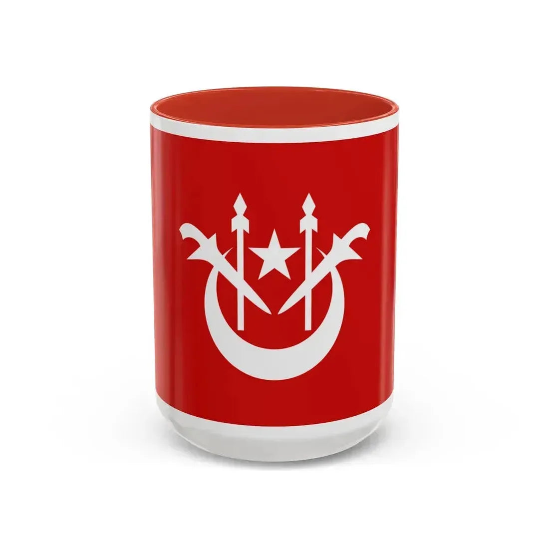 Flag of Kelantan Malaysia - Accent Coffee Mug 15oz Red - Go Mug Yourself